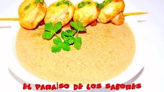 Crema de champiñones🥰Cream of mushroomelparaisodelossabores [upl. by Novy]