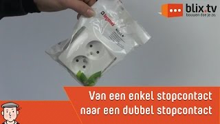 Maak zelf van een enkel stopcontact een dubbel stopcontact [upl. by Arakat]