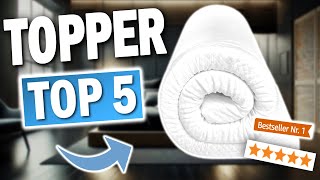 TOP 5 ERGONOMISCHE MATRATZENTOPPER Testsieger 2025 🔥  Die besten ergonomischen Matratzentopper [upl. by Richlad]