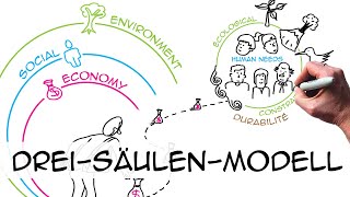 DreiSäulenModell Triple bottom line Nachhaltigkeit [upl. by Aletsirc]