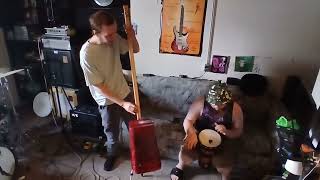 Bassment Shamans ft The Jazz Bastard on Bucket Bass and Styx Drifter on Djembe [upl. by Austin]