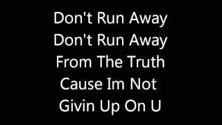 Tyler JamesW Let it Shine Dont Run Away Lyrics [upl. by Stacey]