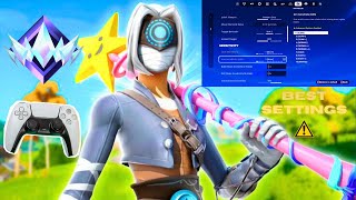 PS5 Controller Fortnite Chapter 5 Ranked Gameplay  NEW BEST Controller SETTINGS  Sensitivity [upl. by Darsey]