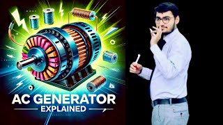 AC GENERATOR IN DETAIL by sir EMUM II CH15 II FSC PHYSICS LECTURES [upl. by Yecaj]