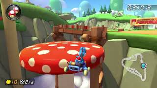 Wii Mushroom Gorge 150cc  127014  Alpaco Mario Kart 8 Deluxe World Record [upl. by Grishilda]