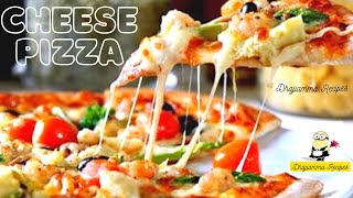 Cheese Burst Veg Loaded Pizza Without Oven Or Cooker  Mozzarella Cheese Pizza  Dhajiamma Recipes [upl. by Luciano]