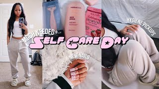 SELF CARE DAY VLOG  buying myself roses pamper routine face mask cleaning  more [upl. by Anilasor203]