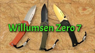 New Budget Folding Knife Design Willumsen Zero 7 Bar Lock Blade on Bearings [upl. by Esmaria738]