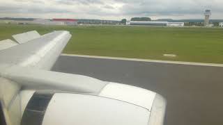 Landing at Kassel Calden in a Cobrex Trans B733 [upl. by Nosnhoj]