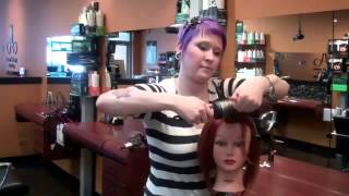 How to Blow Dry Perfect Side Swept Bang  James Anthony Salon [upl. by Kore970]