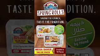 Alsafa Foods  Spring Rolls alsafafoods springrolls halal halalfood canada usa [upl. by Iuqcaj]