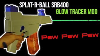 Easy TRACER MOD for SPLATRBALL GUN SRB400 GEL BLASTER for Glow In The Dark gel balls  SPLATRBALL [upl. by Alil]