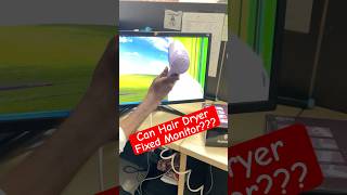 Fixing a Monitor with a Hair Dryer – Does It Really Work shorts monitor smarttools [upl. by Marisa]