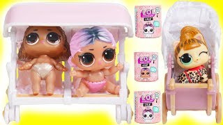 LOL Surprise Lils Sisters School Bus Morning Routine  Toy Egg Videos [upl. by Naro572]