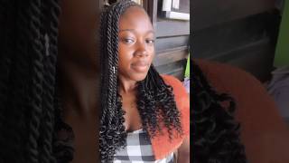 New Hair Who this 🙊 hairstyle hair youtubemadeforyou shorts blackgirlmagic curls twist [upl. by Maisie]