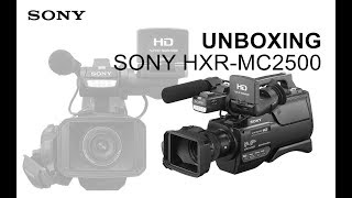 UNBOXING SONY HXR MC2500 [upl. by Llehsyar]