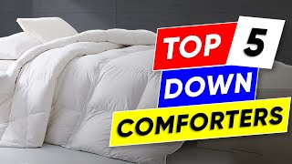 Top 5 Down Comforters in 2024 👌 [upl. by Retsevlys]