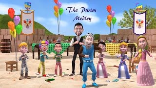 Purim Medley with Micha Gamerman Official Animation Video [upl. by Eitsirc]