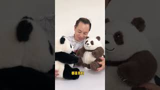 New friends Panda plush toy Stuffed animal Panda doll Comparing cuteness with pandas Hua Hua an [upl. by Carena159]