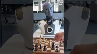 Watch AI robot Ameca play a game of chess [upl. by Rexford]