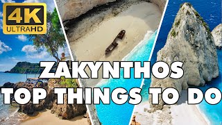 ✅ TOP 20 Things to Do in Zakynthos island Greece 4K ► Best Beaches to Visit ► [upl. by Kawasaki403]