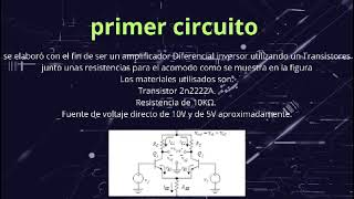 Equipo 7 práctica 9  amplificador diferencial [upl. by Sackey]