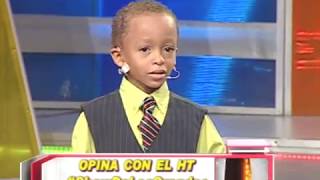 Niño de 4 años se roba el show en AQUI SE HABLA ESPAÑOL [upl. by Lukasz]