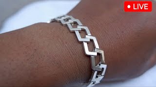 Heres how to make a popular silver bracelet 🔥🔨 silver gold viral video jewellry jewelry [upl. by Yt166]