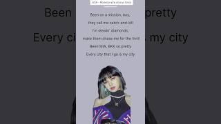 LISA  Rockstar pre chorus Part lyrics✨ shorts lisa lalisa blackpink [upl. by Atteynod]