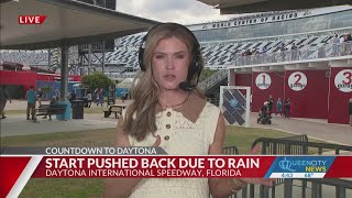 Start of Daytona 500 pushed back due to rain [upl. by Homer]