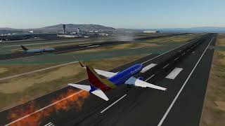 Emergency Landing Plane With Engine on Fire [upl. by Meredeth]