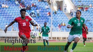 MALAWI VS BURUNDI HIGHLIGHTS Goals [upl. by Pantin]