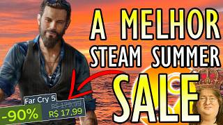 STEAM SUMMER SALE 2024  120 EXCELENTES JOGOS BARATOS por MENOS de 20 REAIS AGORA no PC [upl. by Tifanie]