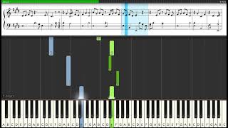 J S Bach  BWV 1006a  Gavotte en Rondeau Piano Tutorial [upl. by Iyre]