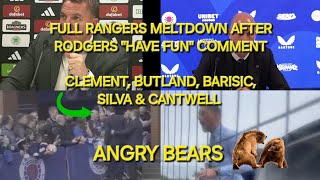 THE FULL RANGERS MELTDOWN AFTER BRENDAN RODGERS COMMENTS  ANGRY BEARS [upl. by Allemrac]