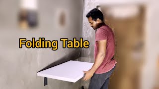 Wall Mounted Folding Table  Making Video [upl. by Hazrit]