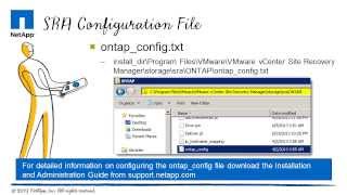 NetApp SRA 21 for VMware Site Recovery Manager [upl. by Stern199]