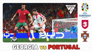 EURO 2024  EA FC 24  GEORGIA vs PORTUGAL [upl. by Meekyh120]