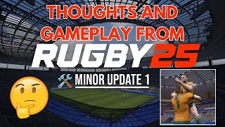 Rugby 25  Thoughts and Gameplay from the 1st Patch [upl. by Jourdain]