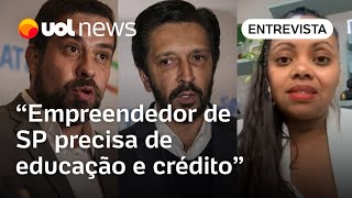 Nunes x Boulos Empreendedor de SP precisa hoje de educação e crédito diz CEO da Preta Hub [upl. by Erialcyram]