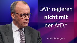 Was plant die CDU für Deutschland Kanzlerkandidat Friedrich Merz im Gespräch  maischberger [upl. by Borden]