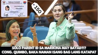 SOLO PARENT ID SA MARIKINA MAY BAYADCONG QUIMBO BAKA NAMAN ISANG BAG LANG KATAPAT [upl. by Brendis29]