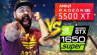 RX 5500XT vs GTX 1650 Super  Cuál DEBES comprar y cual NO DA el ANCHO FullHD 1080p  Droga Digital [upl. by Ahouh]