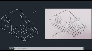 autocad isometric exercise 29 [upl. by Strohben]