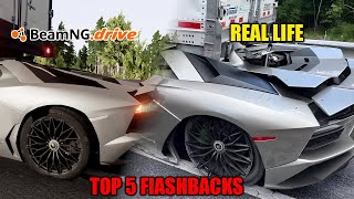 Top 10 FLASHBACKS Compilation kerosene carscrash flashbacks beamngdrive compilations [upl. by Almeeta]