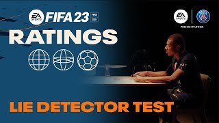 LIE DETECTOR TEST  Paris SaintGermains FIFARatings With Mbappé Marquinhos Ramos [upl. by Rab]