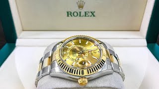 New Rolex SkyDweller – Two Tone Version – Introduced in Baselworld 2017 [upl. by Kobe]