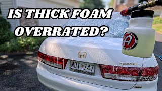 Do You Really Need Thick Foam POV Foam Cannon Wash On The Honda Accord With PampS Pearl Shampoo [upl. by Evad]