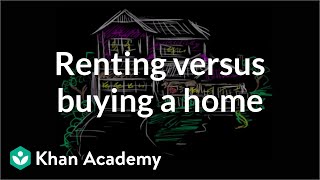 Renting versus Buying a home  Housing  Finance amp Capital Markets  Khan Academy [upl. by Ainoet]