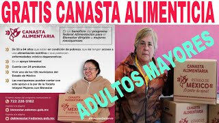 BIENESTAR REGALA NUEVAS CANASTAS ALIMENTICIAS CÓMO CUÁNDO Y DÓNDE ADULTOS MAYORES [upl. by Herson949]